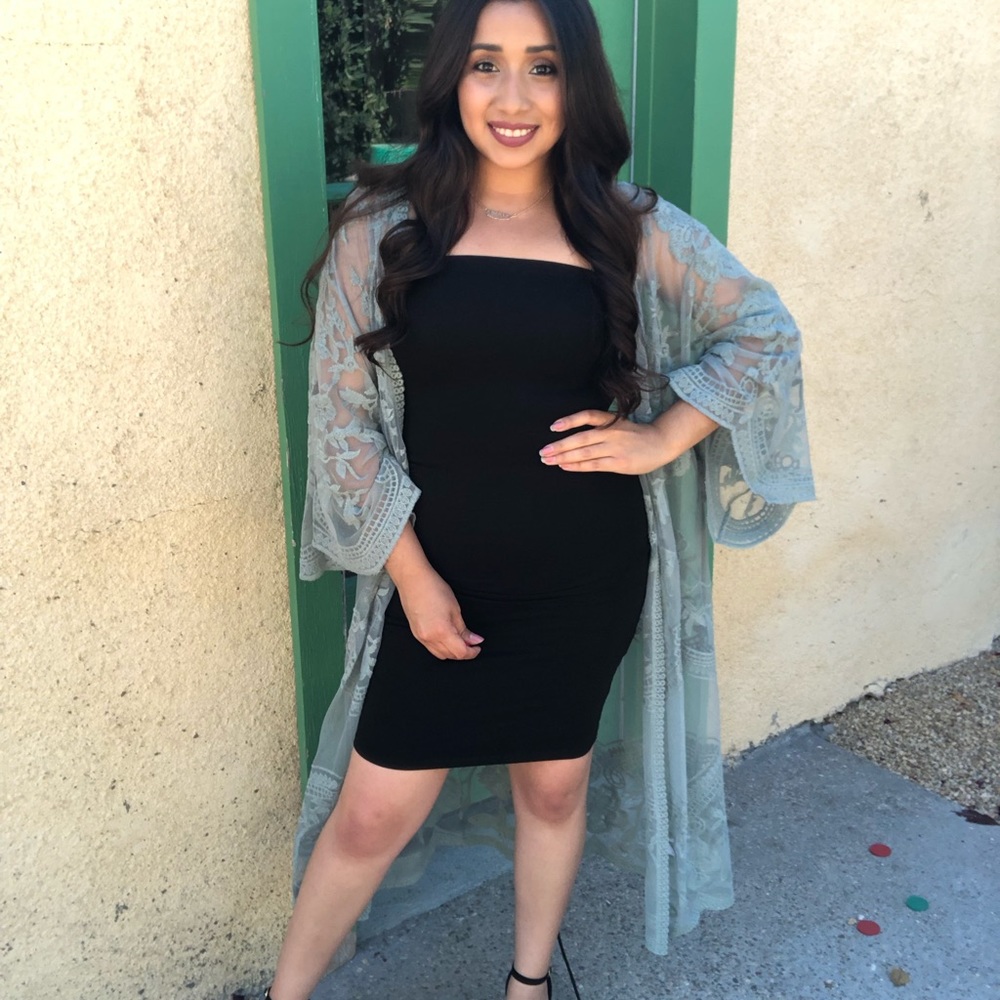 ‼️JUST ARRIVED‼️CROCHET LACE MIDI DUSTER CARDIGAN